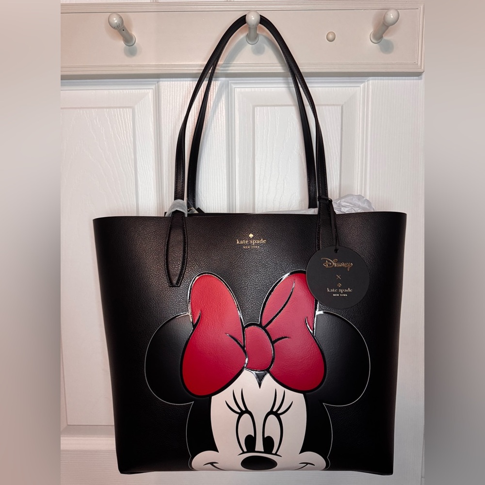 NWT Kate Spade New York x Disney Reversible Minnie Tote with wristlet - Picture 10 of 11